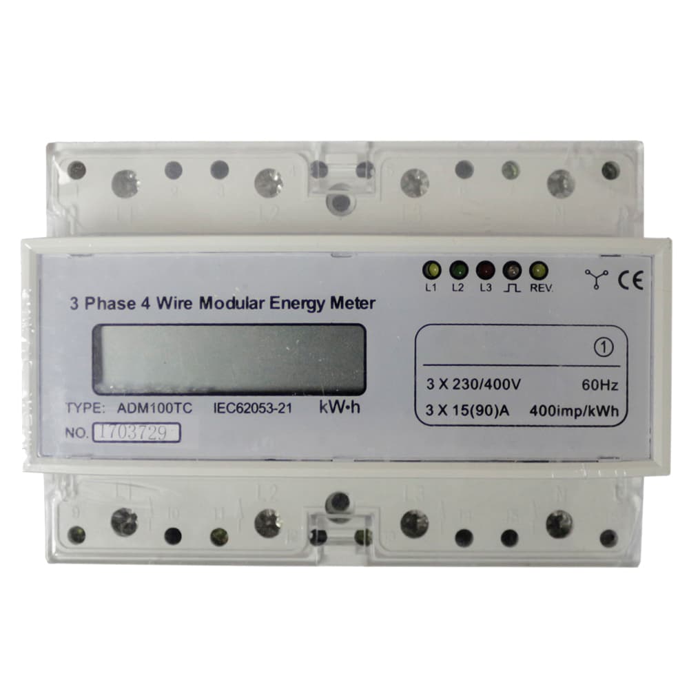 Medidor Watthorimetro Trifásico 230/400v 90a ADM100TC